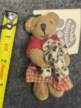 Vintage Precious Paws Teddy Bear Plush with Original Tag – 4 Inches